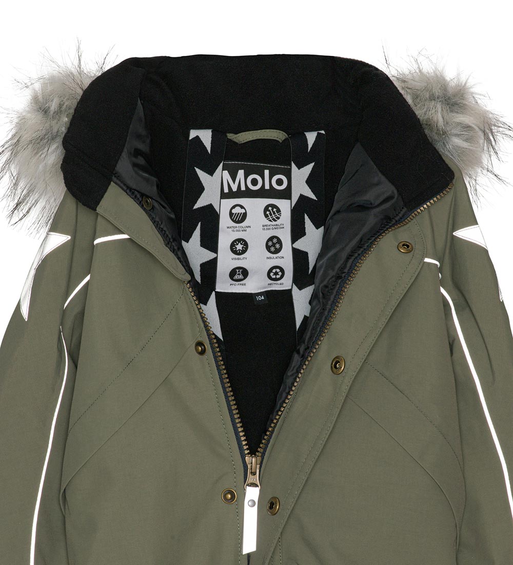 Molo Snowsuit - Polaris Fur - Dusty Green