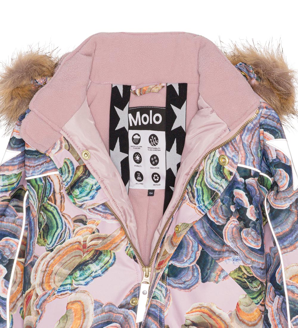 Molo Snowsuit - Polaris Fur - Rainbow Fungi