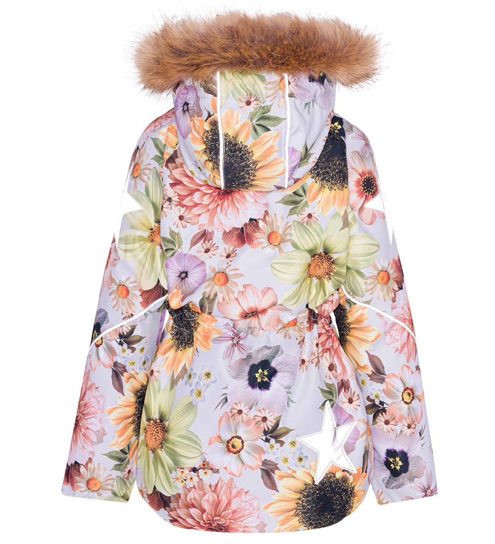 Molo Winter Coat - Cathy Fur - Retro Flowers