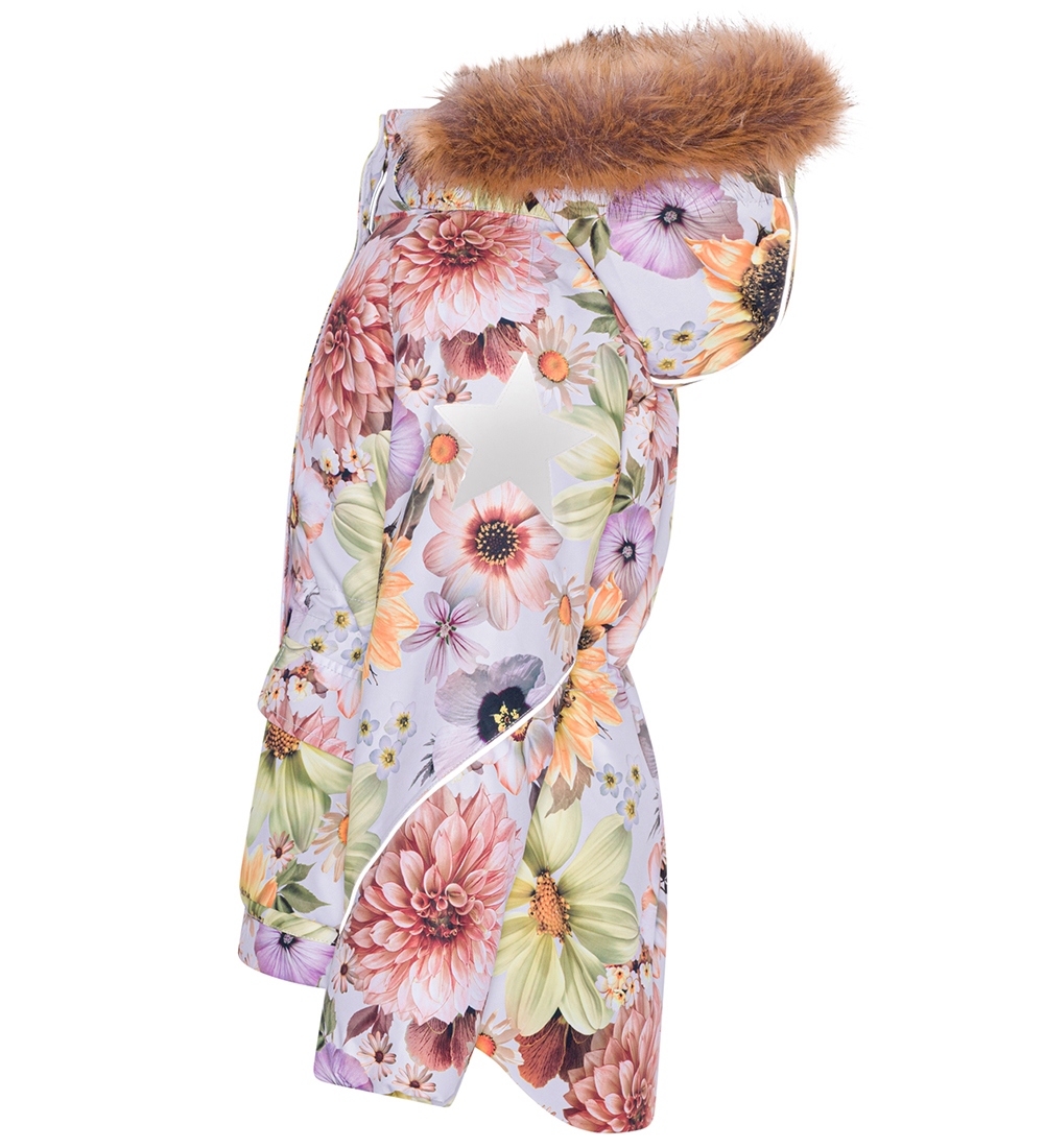 Molo Winter Coat - Cathy Fur - Retro Flowers