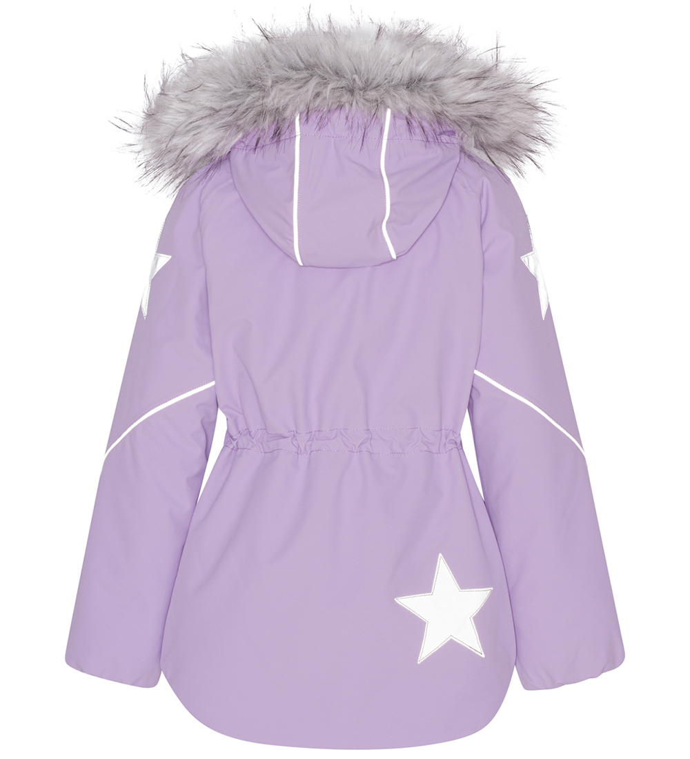 Molo Winter Coat - Cathy Fur - Violet Cloud