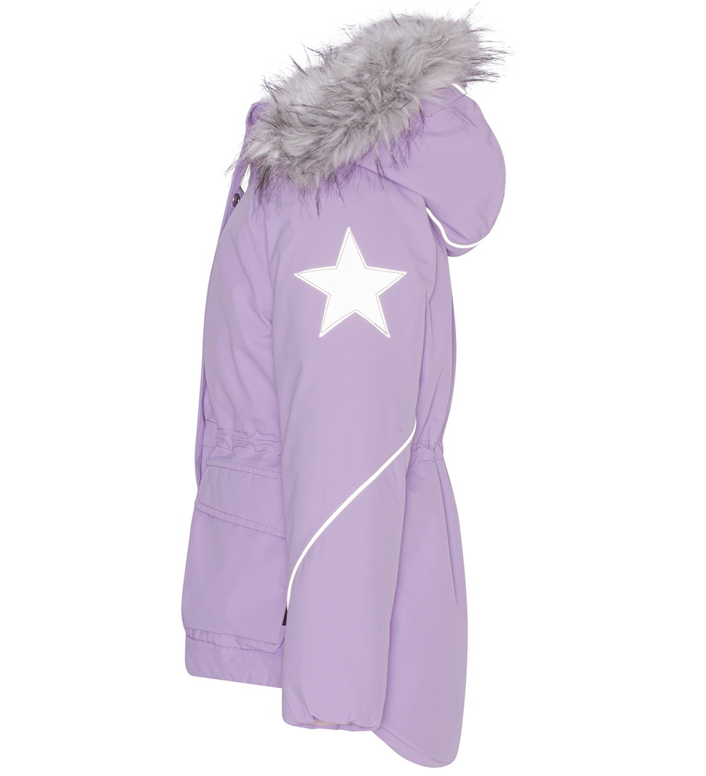 Molo Winter Coat - Cathy Fur - Violet Cloud