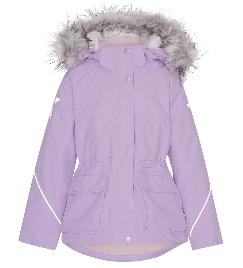 Molo Winter Coat - Cathy Fur - Violet Cloud
