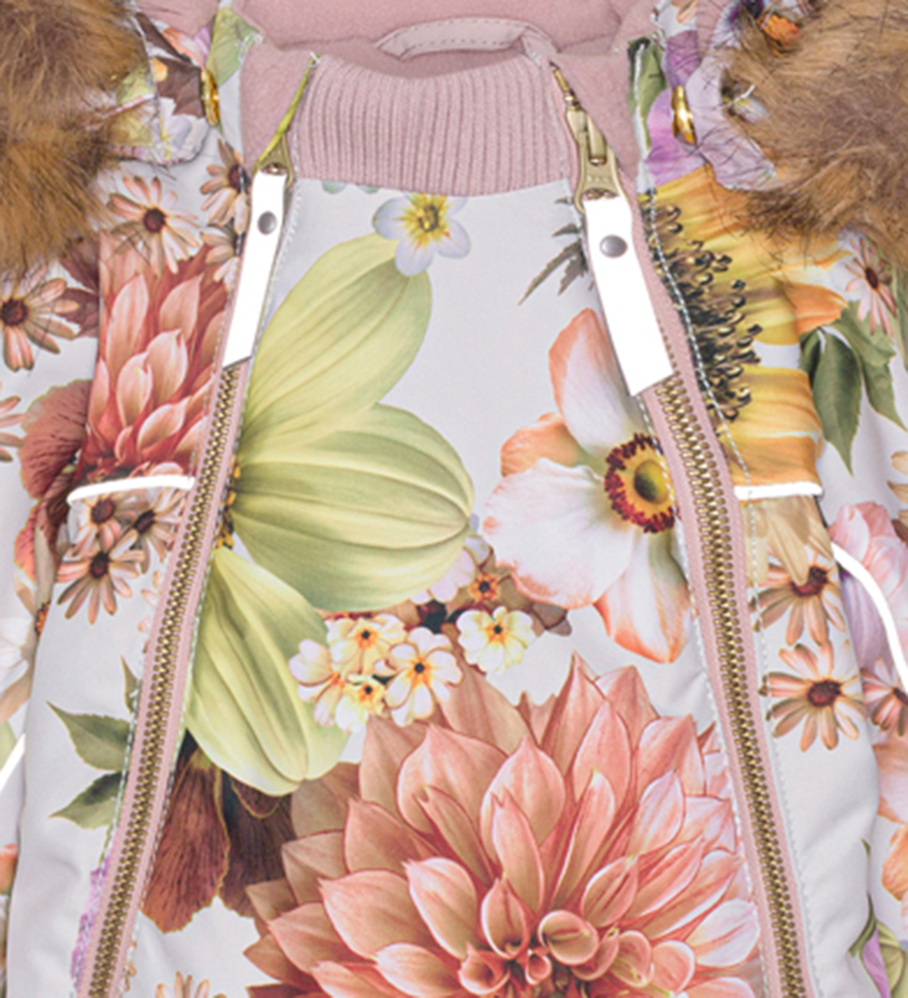 Molo Snowsuit - Pyxis Fur - Retro Flowers