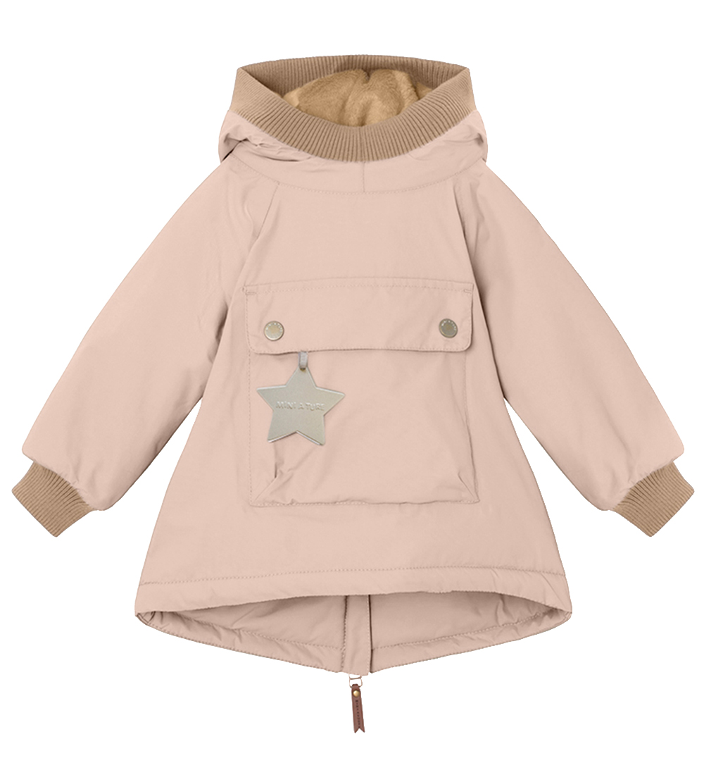 Mini A Ture Winter Coat - Baby Wen Anorak - Rose Dust