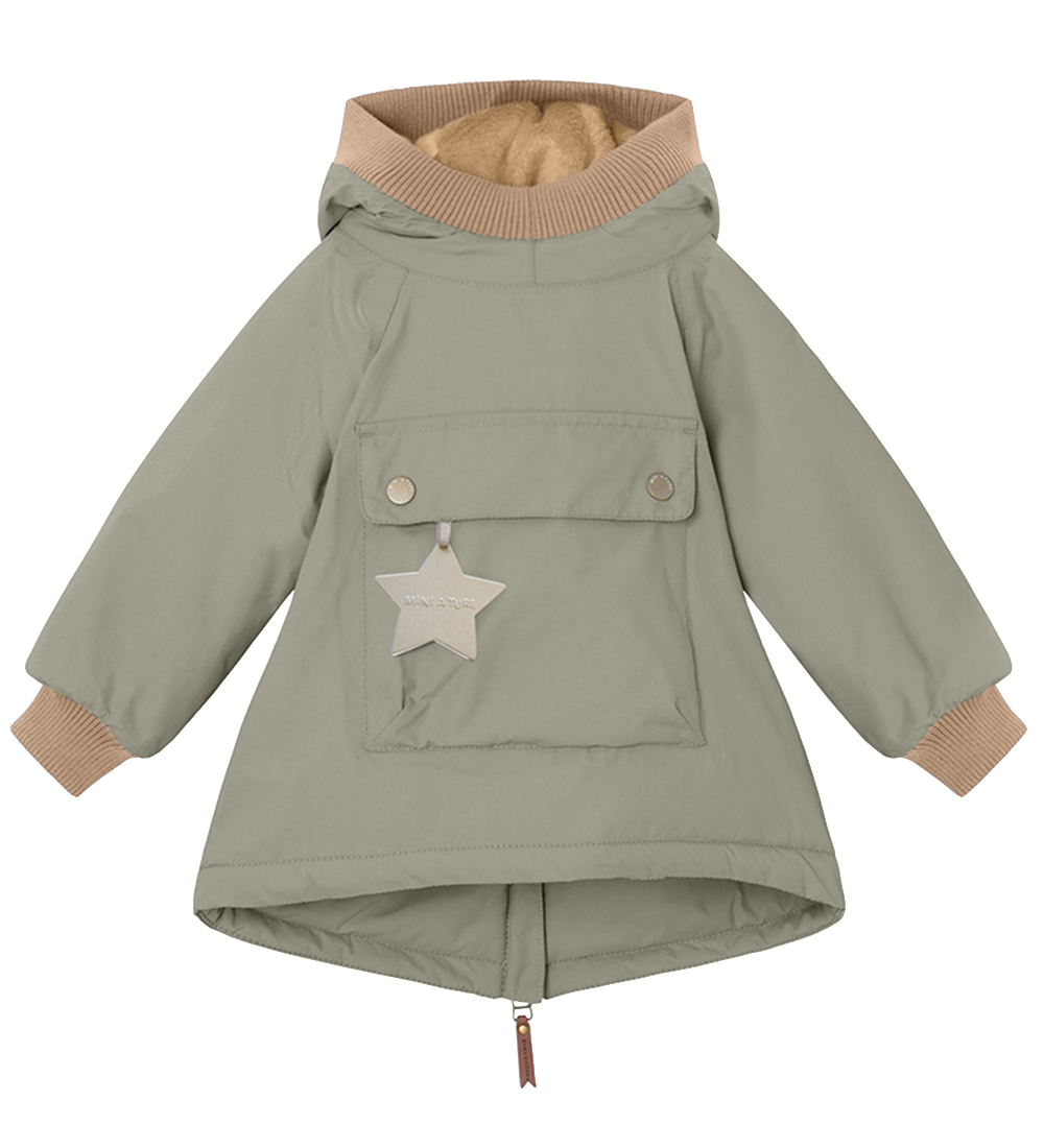 Mini A Ture Winter Coat - Baby Wen Anorak - Vert
