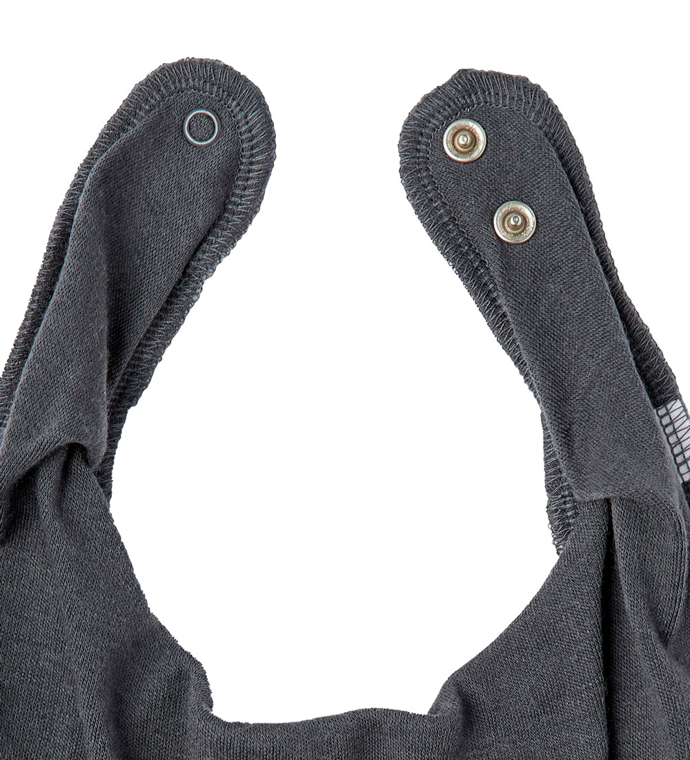 Name It Teething Bib - NbmWillit - Wool - Iron Gate