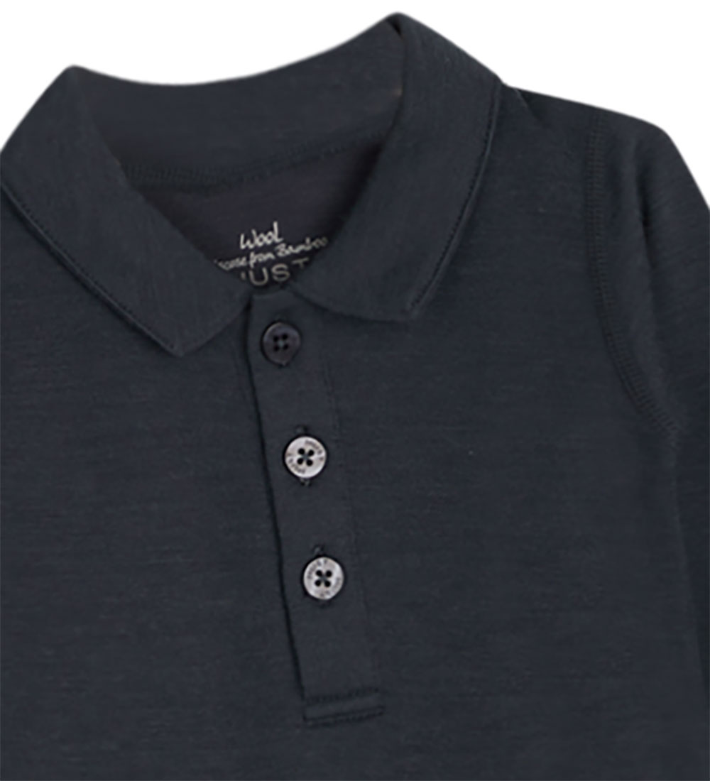 Hust and Claire Romper l/s - Wol/Bamboe - Baldur - Blue Night