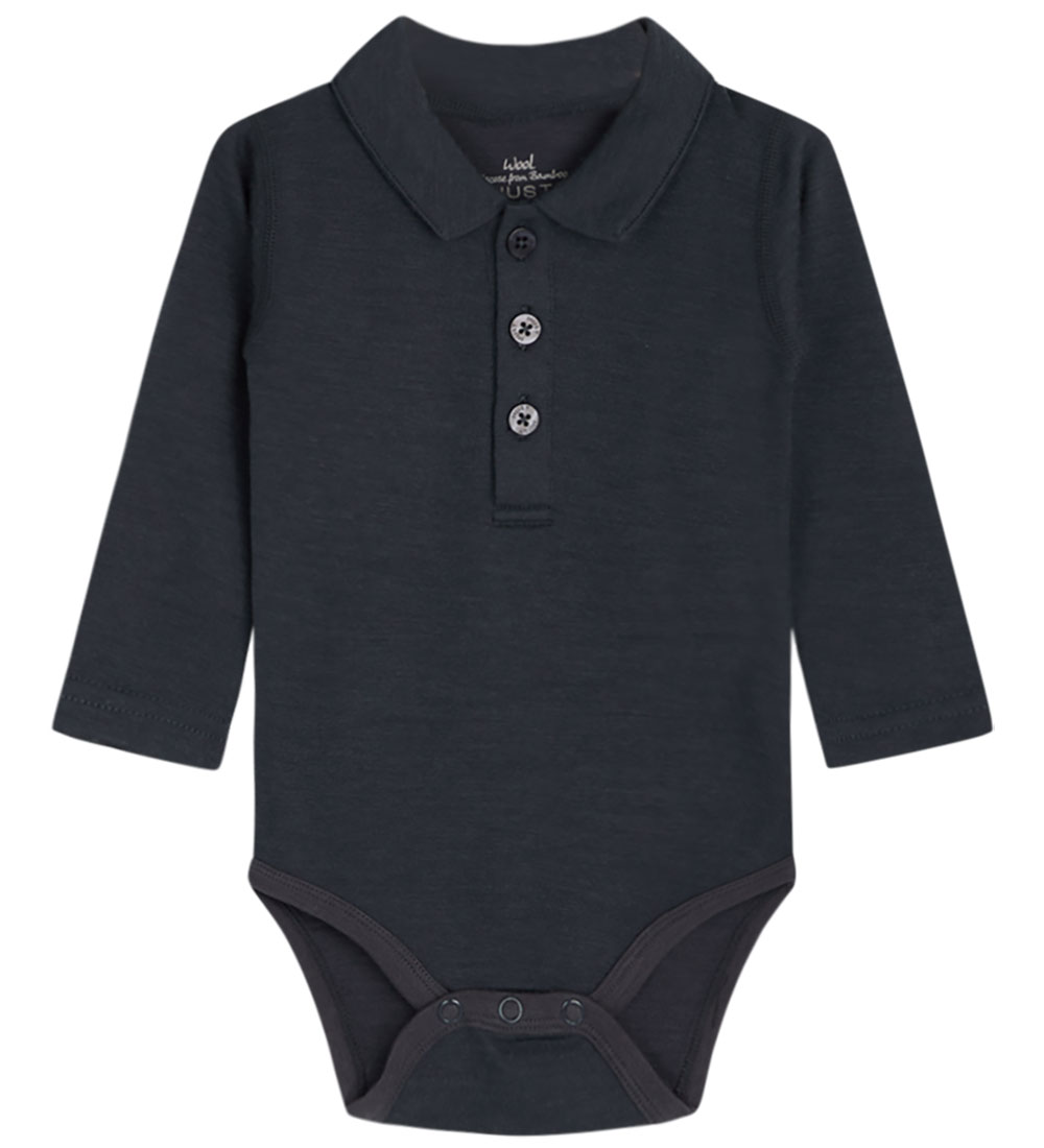 Hust and Claire Romper l/s - Wol/Bamboe - Baldur - Blue Night