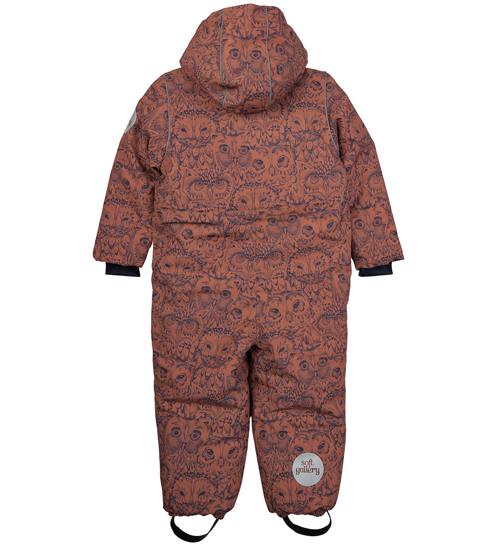 Soft Gallery Snowsuit - SgMarlon - Brown Patina w. Owls