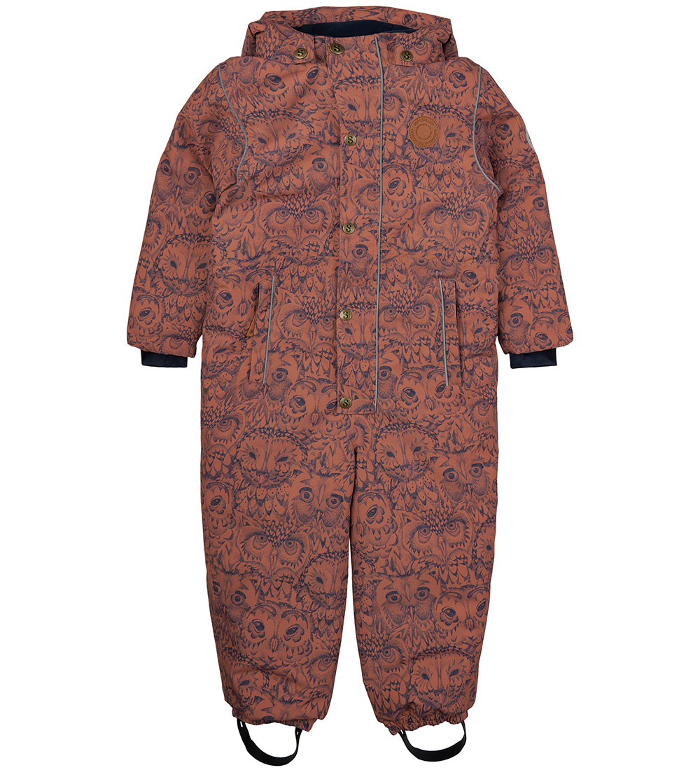 Soft Gallery Snowsuit - SgMarlon - Brown Patina w. Owls