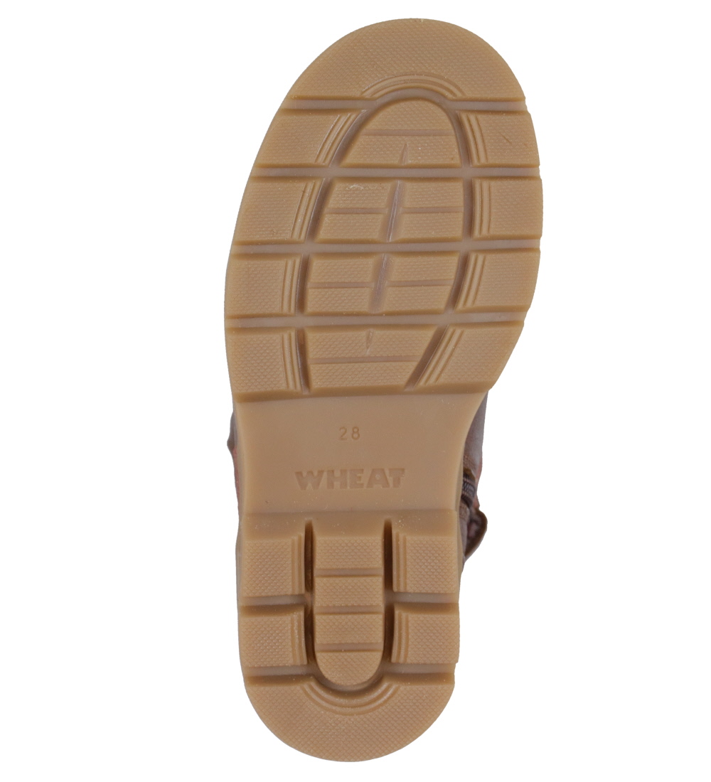 Wheat Winter Boots - Toni Tex - Brown/Pink w. Glitter