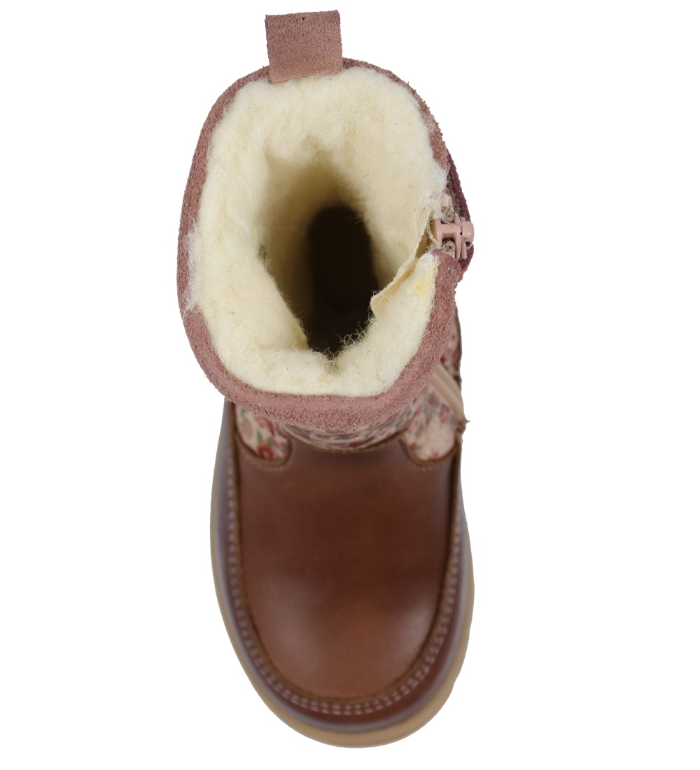 Wheat Winter Boots - Koa High Tex - Dusty Rouge w. Flowers