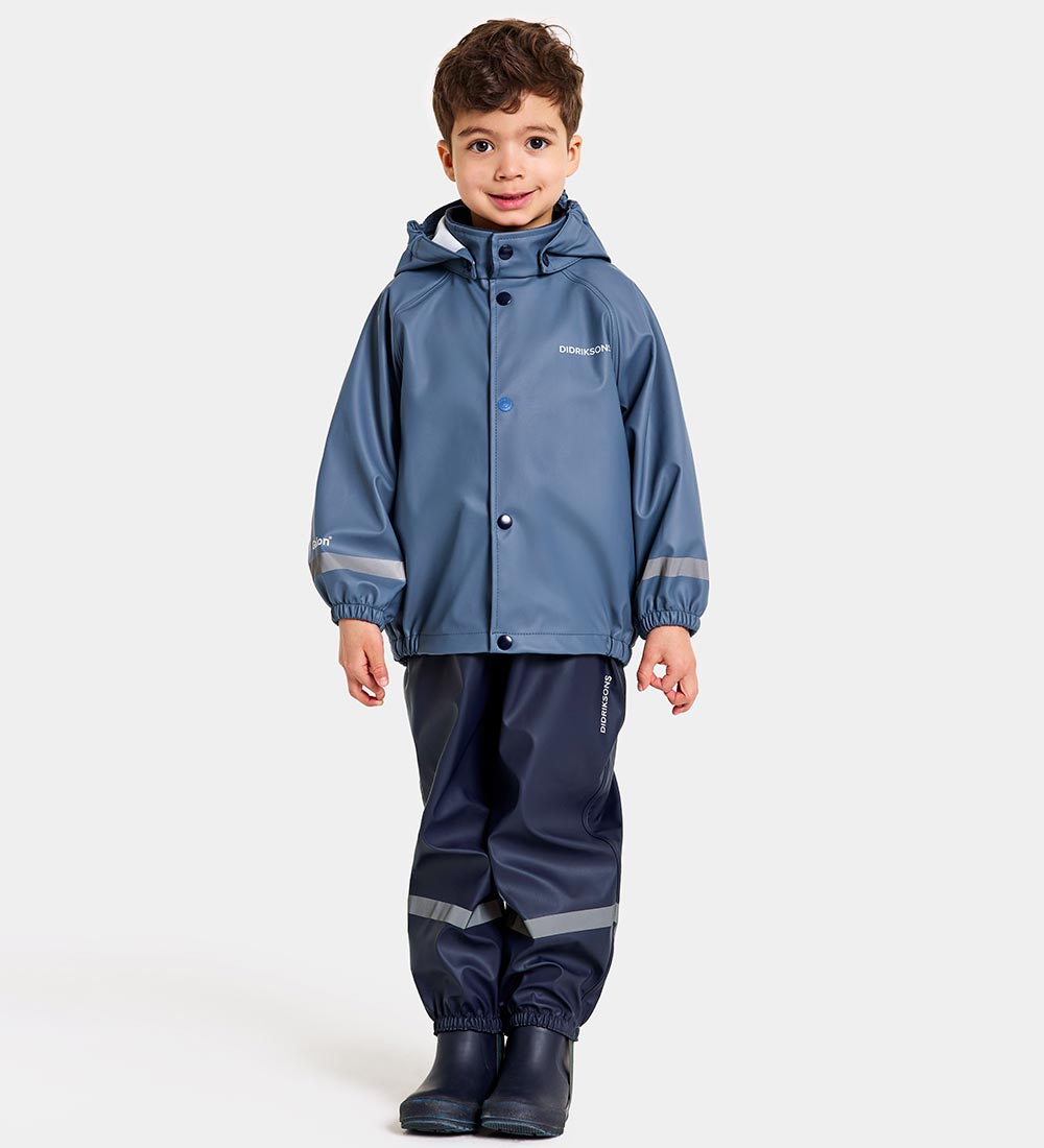 Didriksons Rainwear w. Suspenders - PU - Slaskeman - True Blue