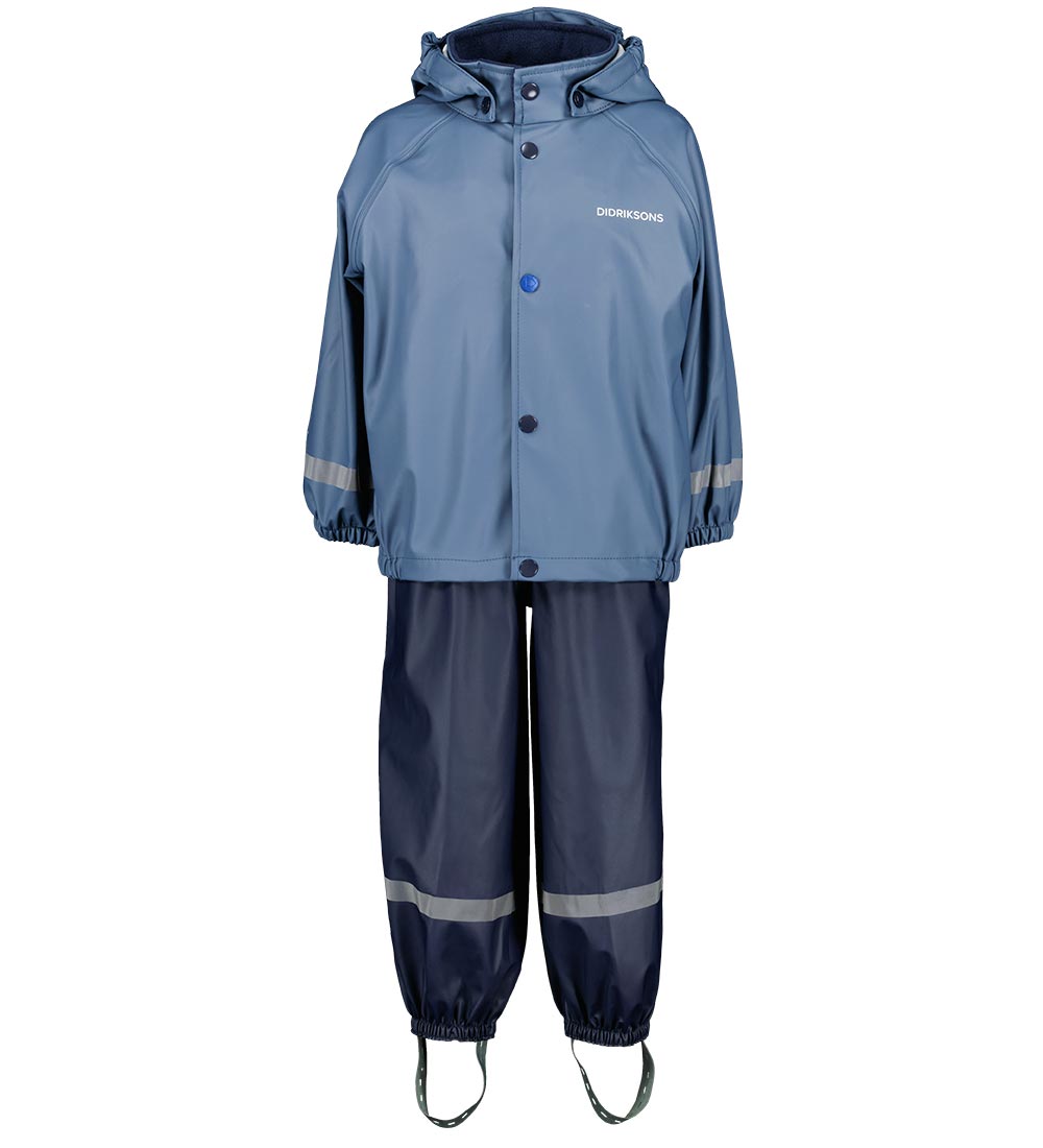 Didriksons Rainwear w. Suspenders - PU - Slaskeman - True Blue