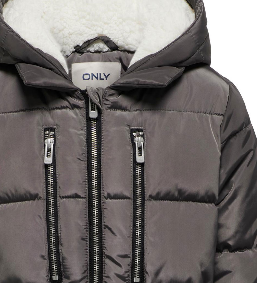 Kids Only Padded Jacket - KogNora - Plum Kitten