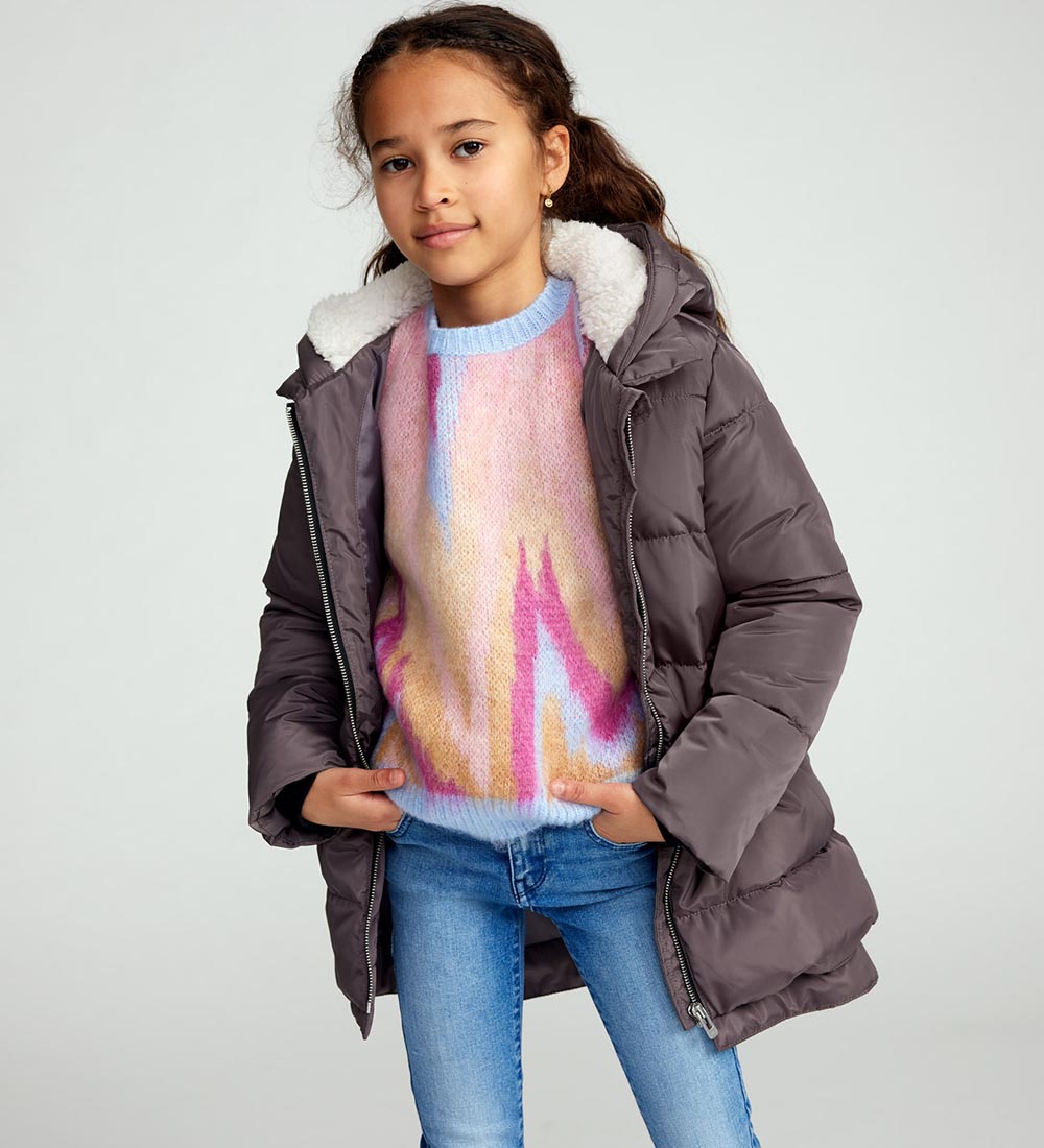 Kids Only Padded Jacket - KogNora - Plum Kitten