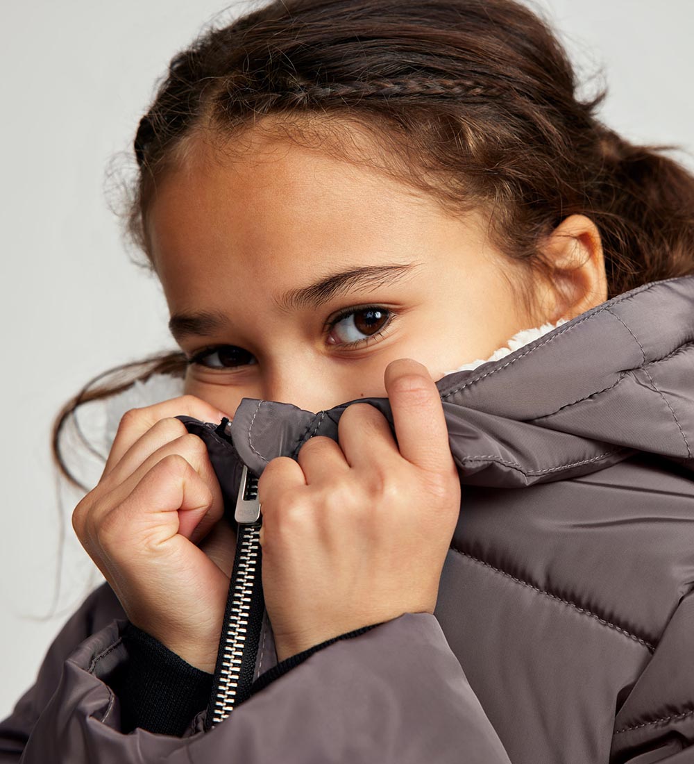 Kids Only Padded Jacket - KogNora - Plum Kitten