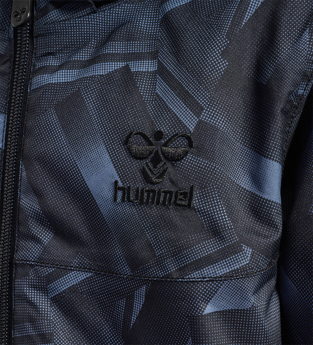 Hummel Winter Coat - hmlLogan Tex - Bering Sea w. Pattern