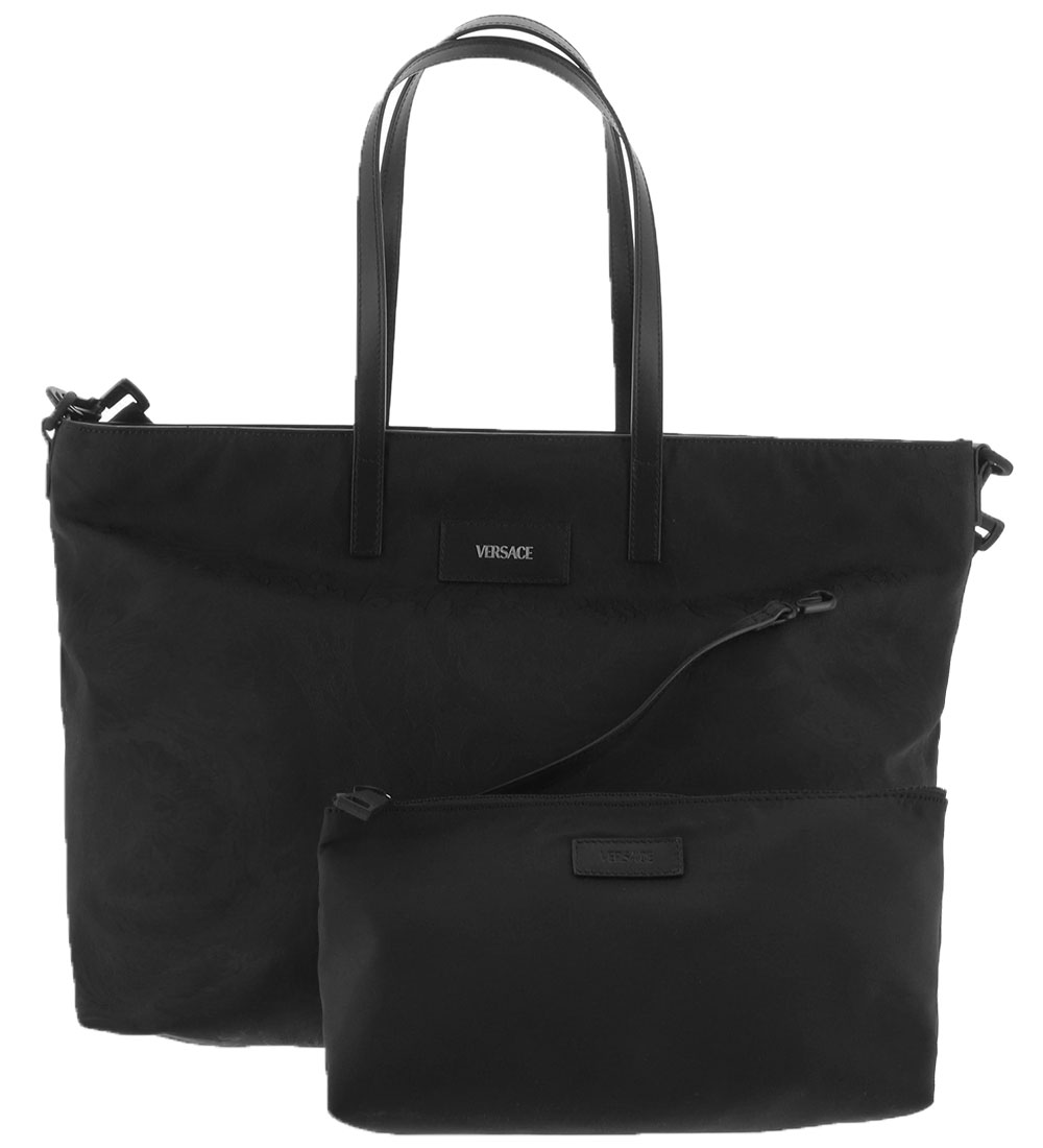 Versace Changing Bag - Black w. Flowers