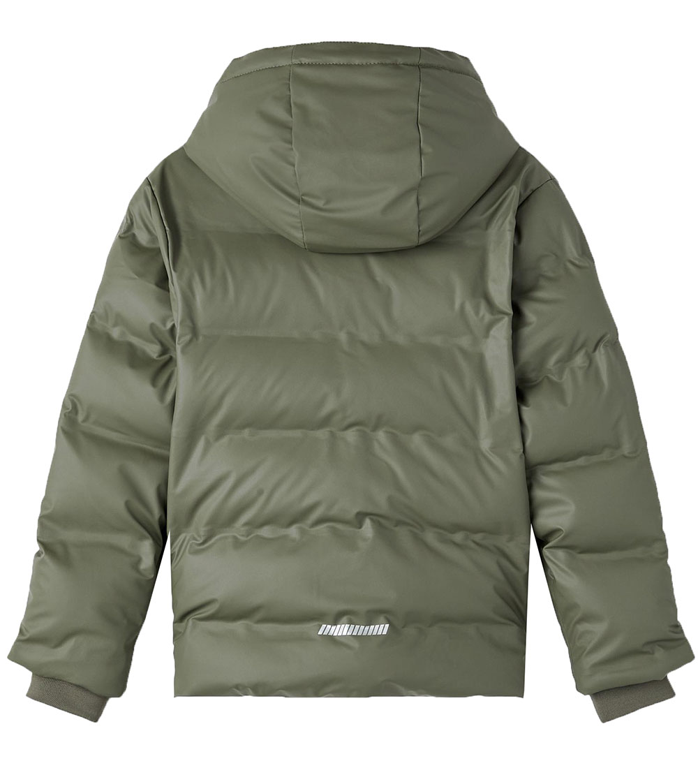 Name It Rain jacket with padding - PU - NknMatt - Beetle