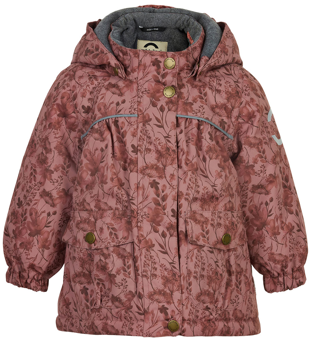 Mikk-Line Winter Coat - Recycled - Mink w. Print