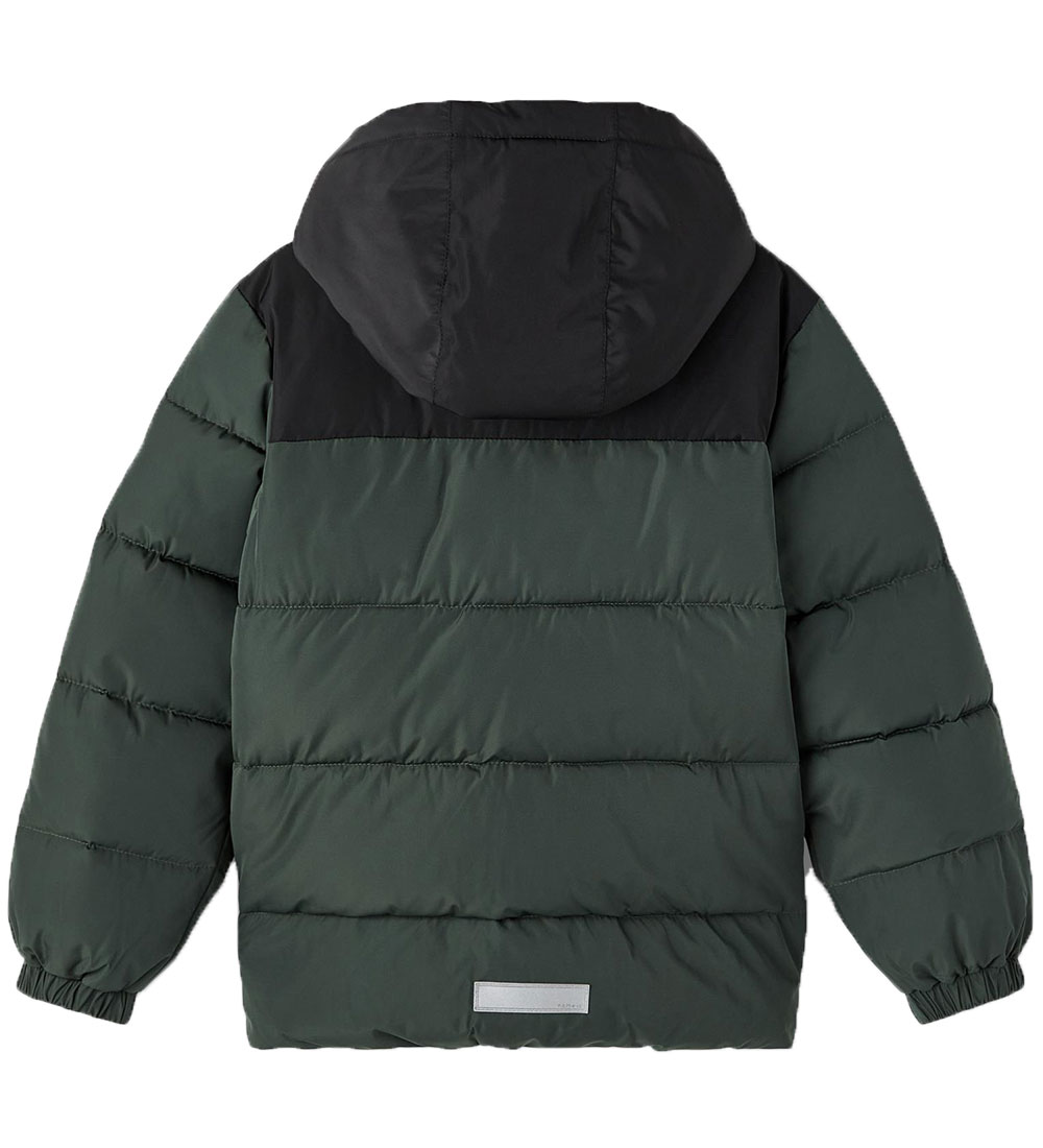 Name It Padded Jacket - NkmMedow - Deep Forest