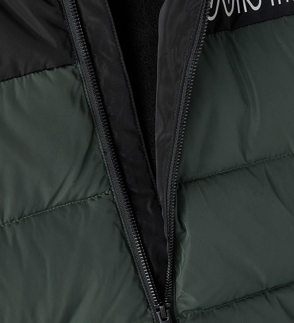 Name It Padded Jacket - NkmMedow - Deep Forest