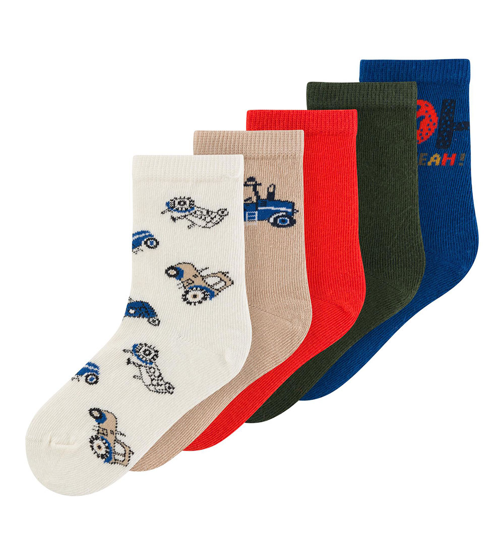 Name It Socks - NmmVagn - 5-Pack - Cherry Tomato