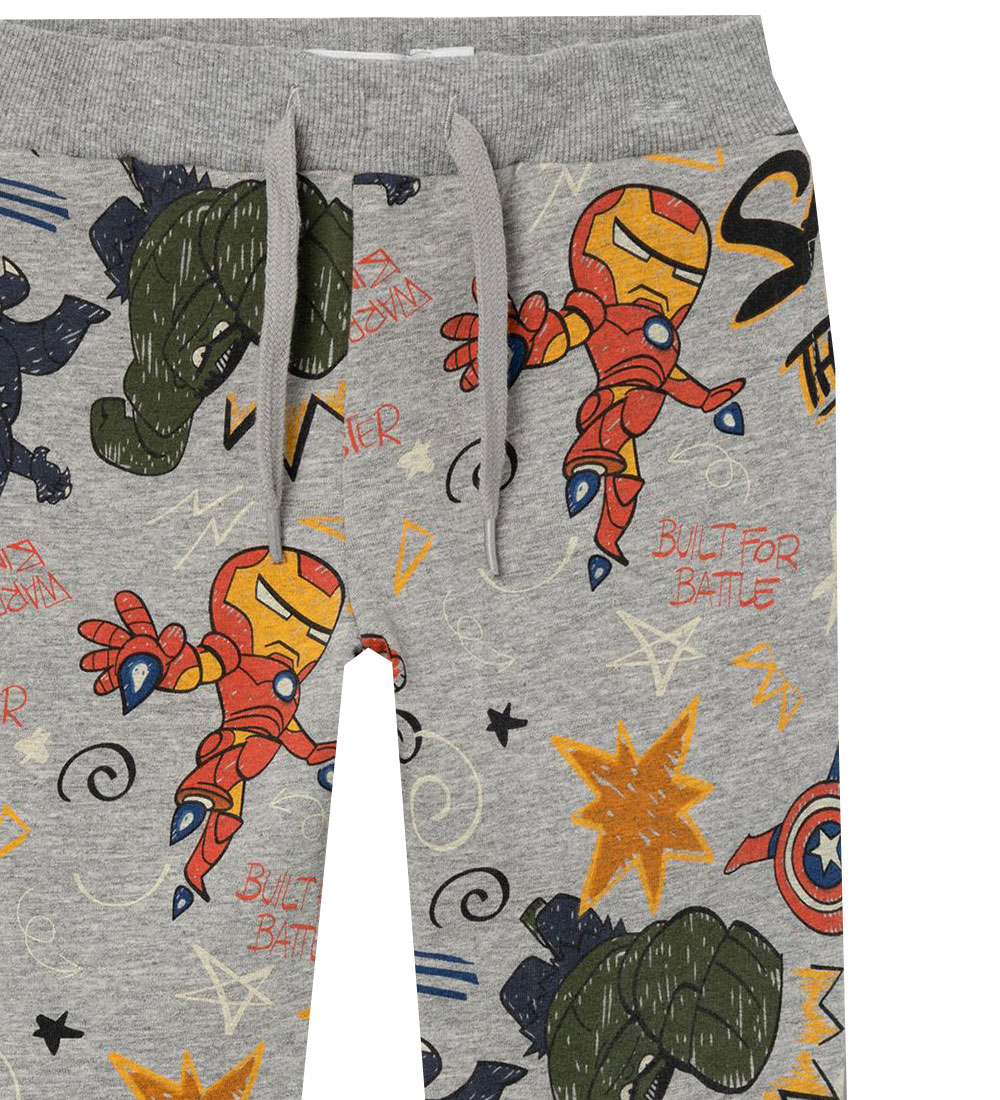 Name It Sweatpants - NmmAage Avengers - Grey Melange