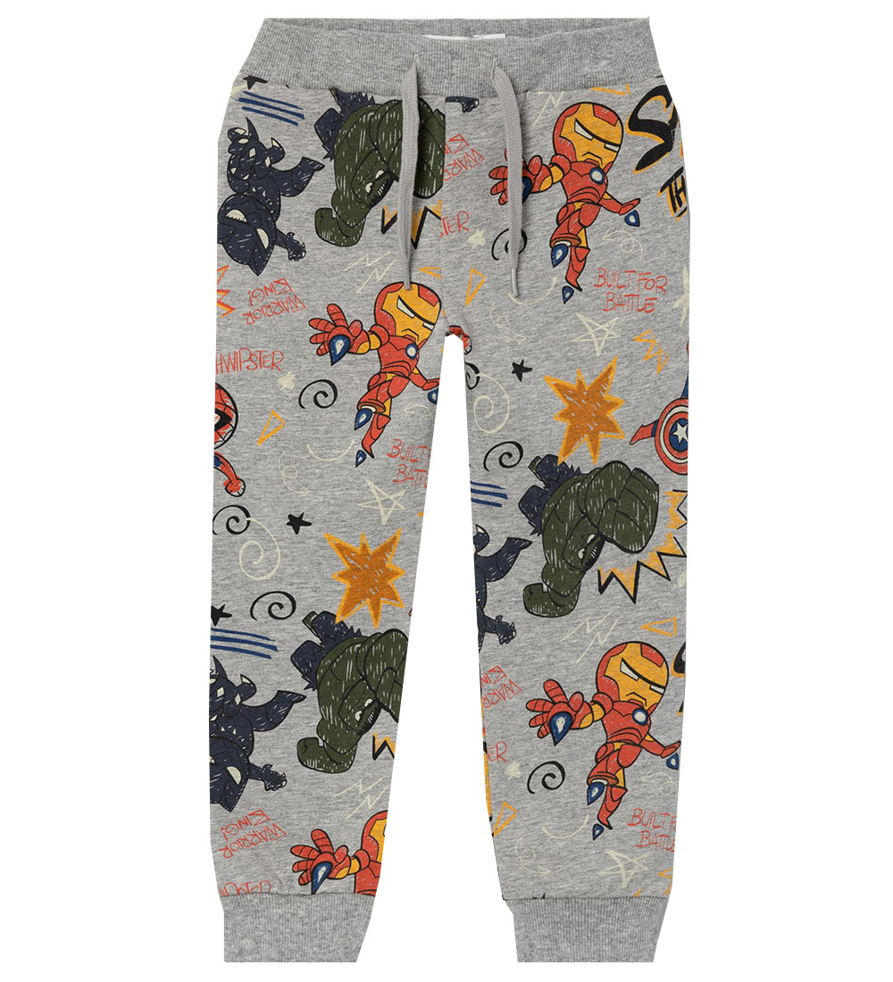 Name It Sweatpants - NmmAage Avengers - Grey Melange