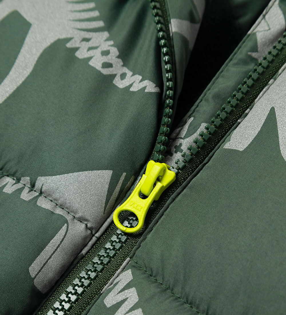 Name It Padded Jacket - NmmMosan - Deep Forest/Dino w. Reflex