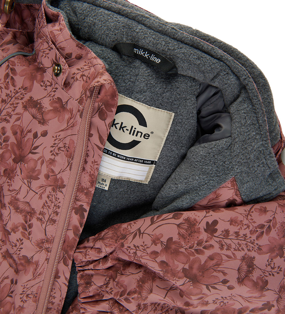 Mikk-Line Snowsuit - Recycled - Mink w. Print