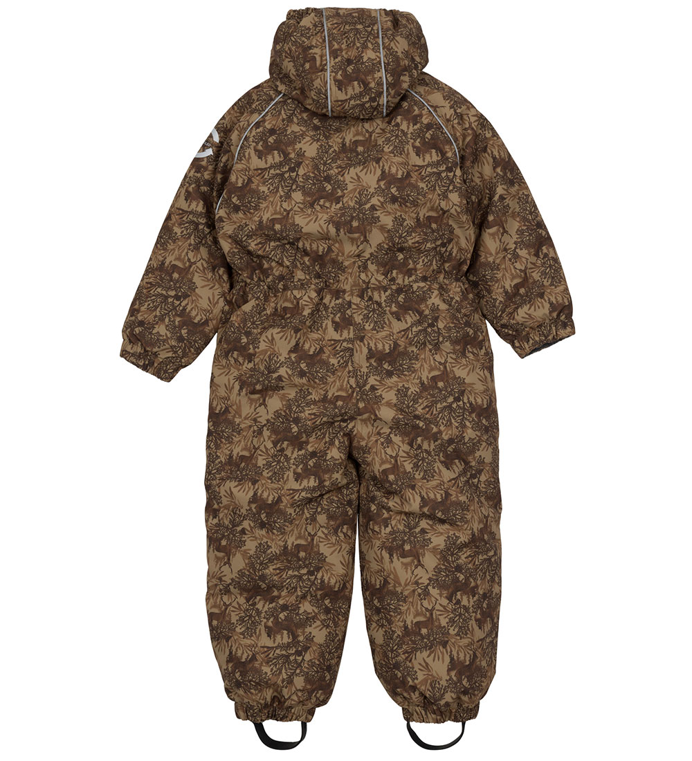 Mikk-Line Snowsuit - Recycled - Kelp w. Print