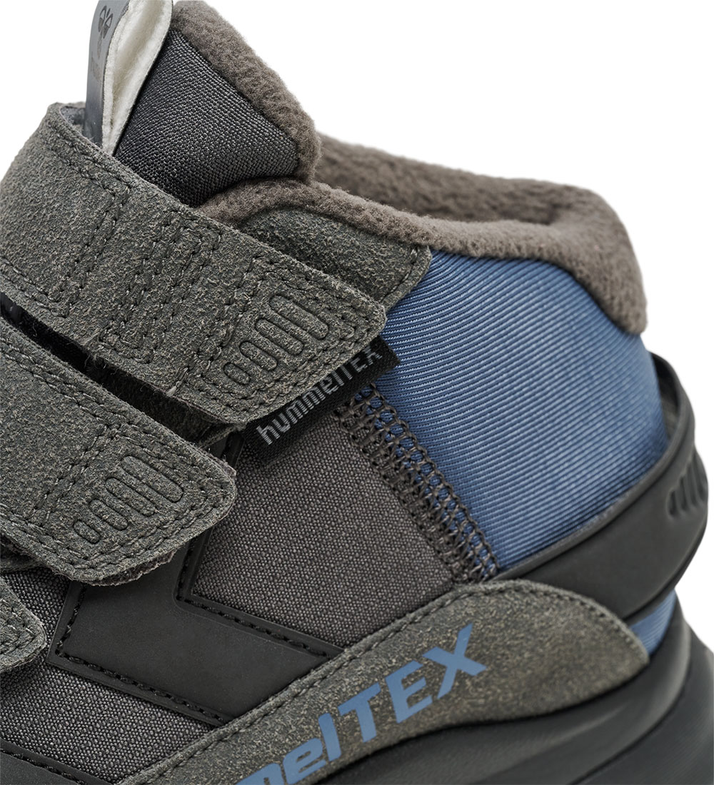 Hummel Winterlaarzen - Bereik nul Mid Tex Jr - Grijs/Zwart/Blauw