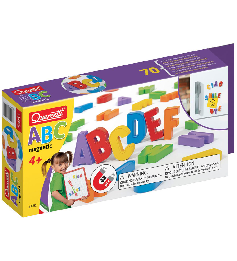 Quercetti Magnetic Alphabet - ABC - 48 Parts - 05461