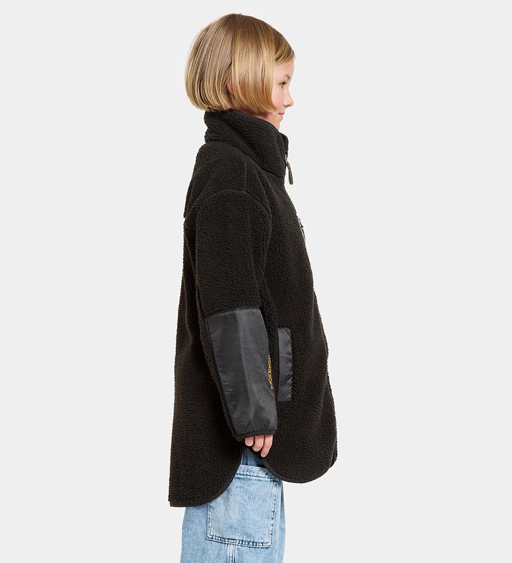 Didriksons Fleecejacke - Marmor - Schwarz