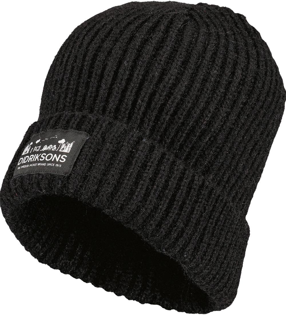 Bonnet Didriksons - Tricoté - Autobus - Noir