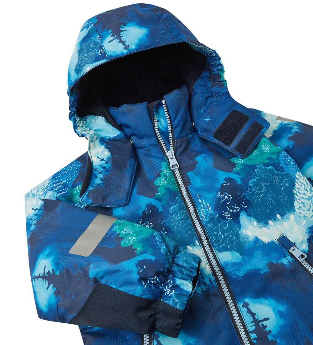 Reima Snowsuit - Kurikka - Cool Blue w. Print