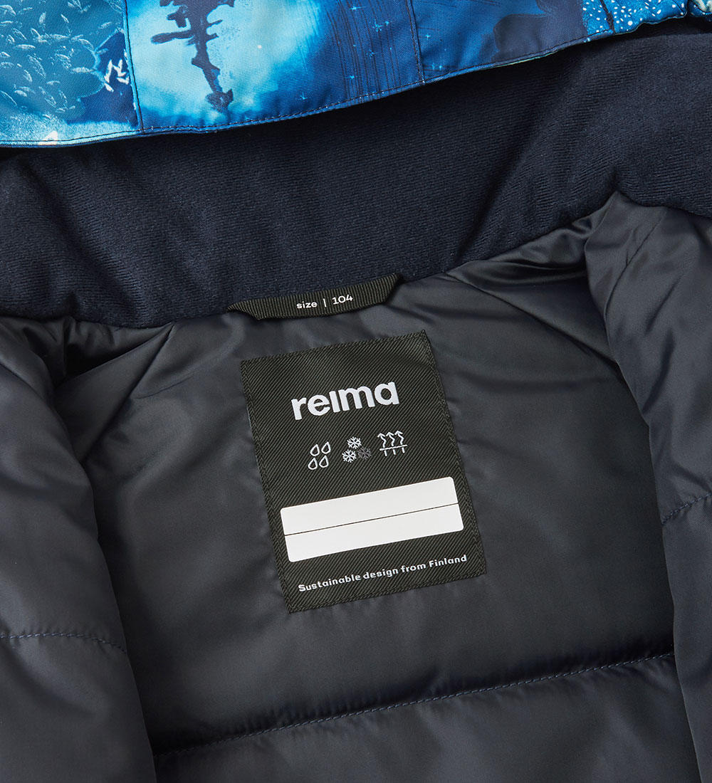 Reima Snowsuit - Kurikka - Cool Blue w. Print