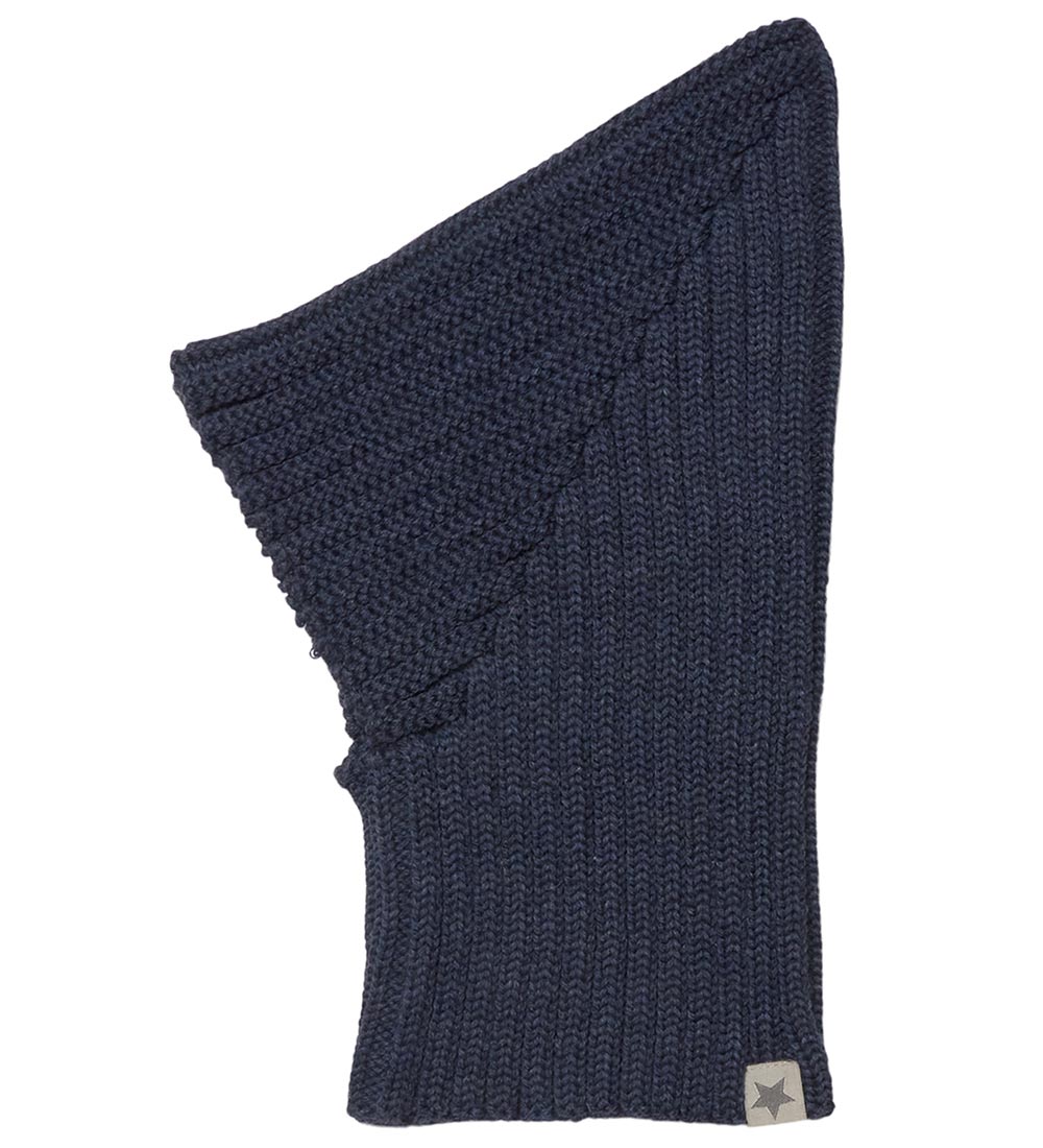 Huttelihut Balaclava - Wool - Single Layer - Pixie - Navy