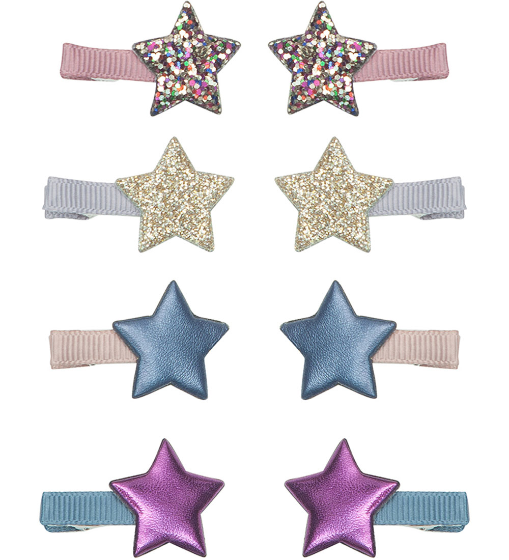 Mimi & Lula Hair Clips - 8 pcs - Mini Star Ziggy
