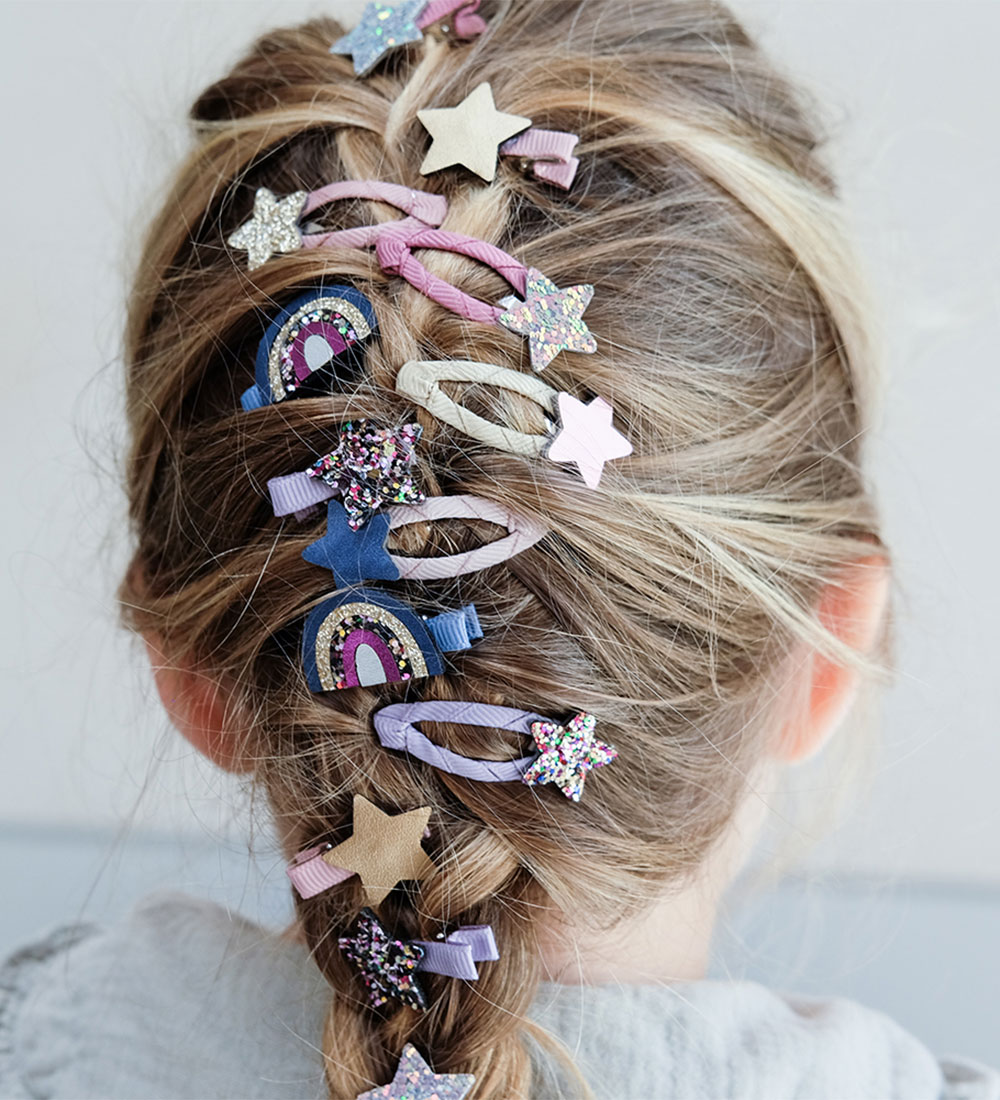Mimi & Lula Hair Clips - 8 pcs - Mini Over the Rainbow Ziggy