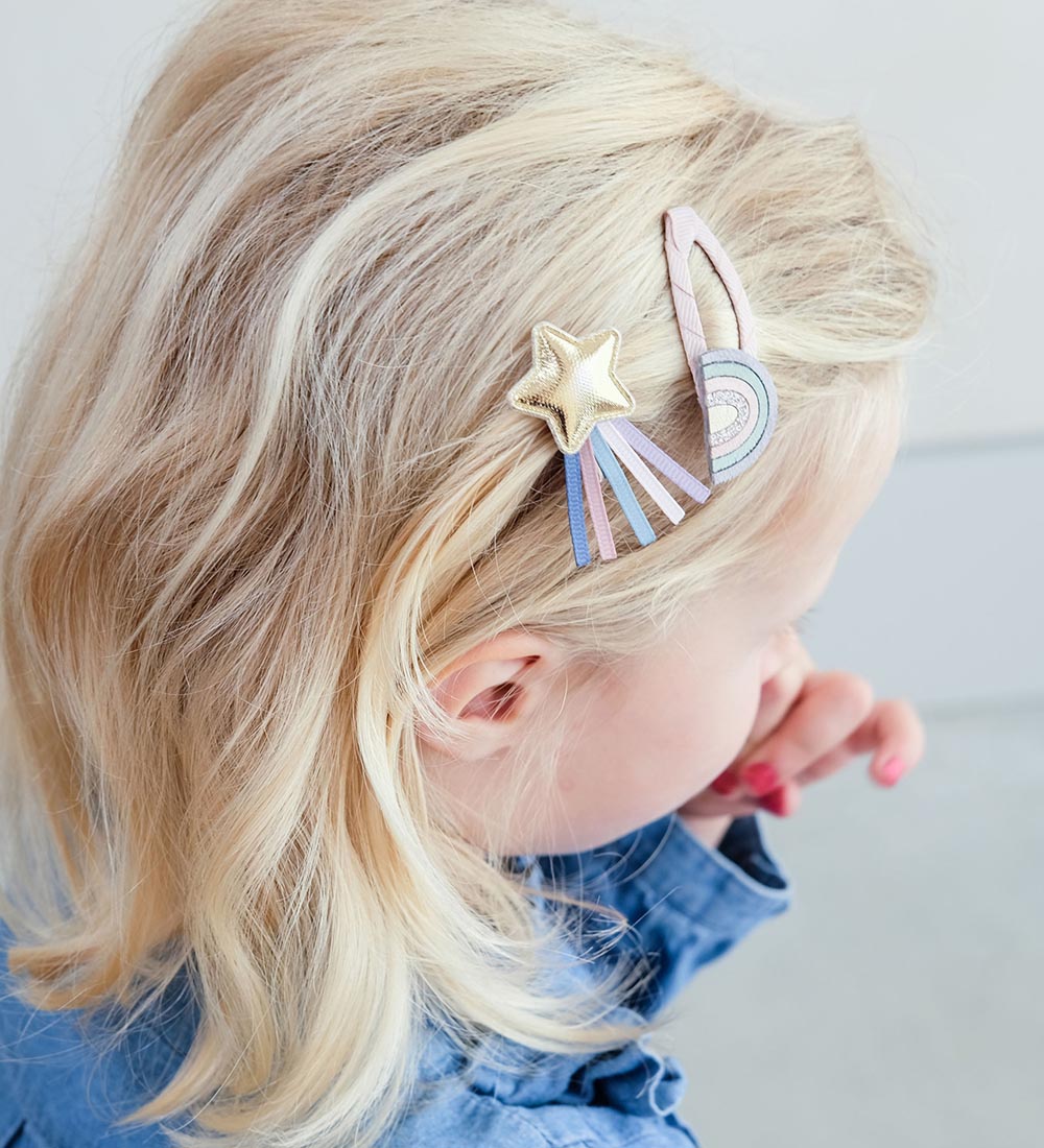 Mimi & Lula Hair Clips - 4 pcs - Rainbow Dreamer