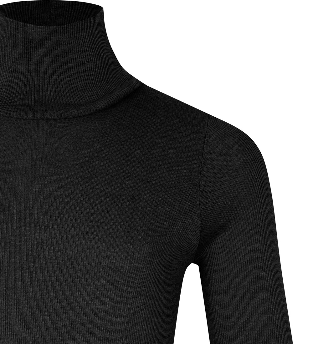Rosemunde Blouse - Wool/Viscose - Black