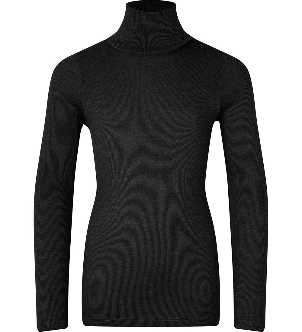 Rosemunde Blouse - Wool/Viscose - Black