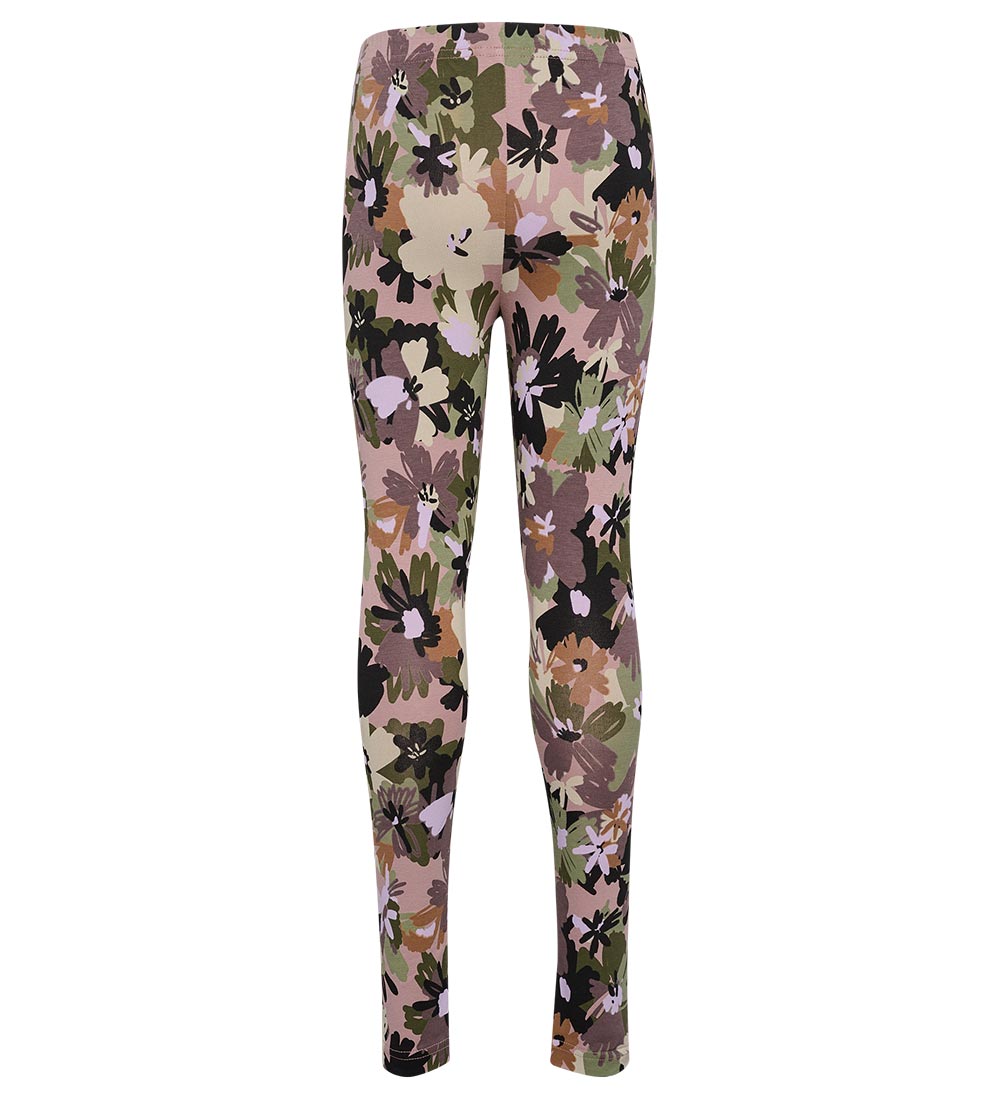Hummel Leggings - hmlMarble - Sparrow w. Flowers
