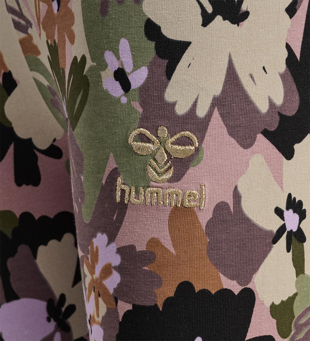 Hummel Leggings - hmlMarble - Sparrow w. Flowers