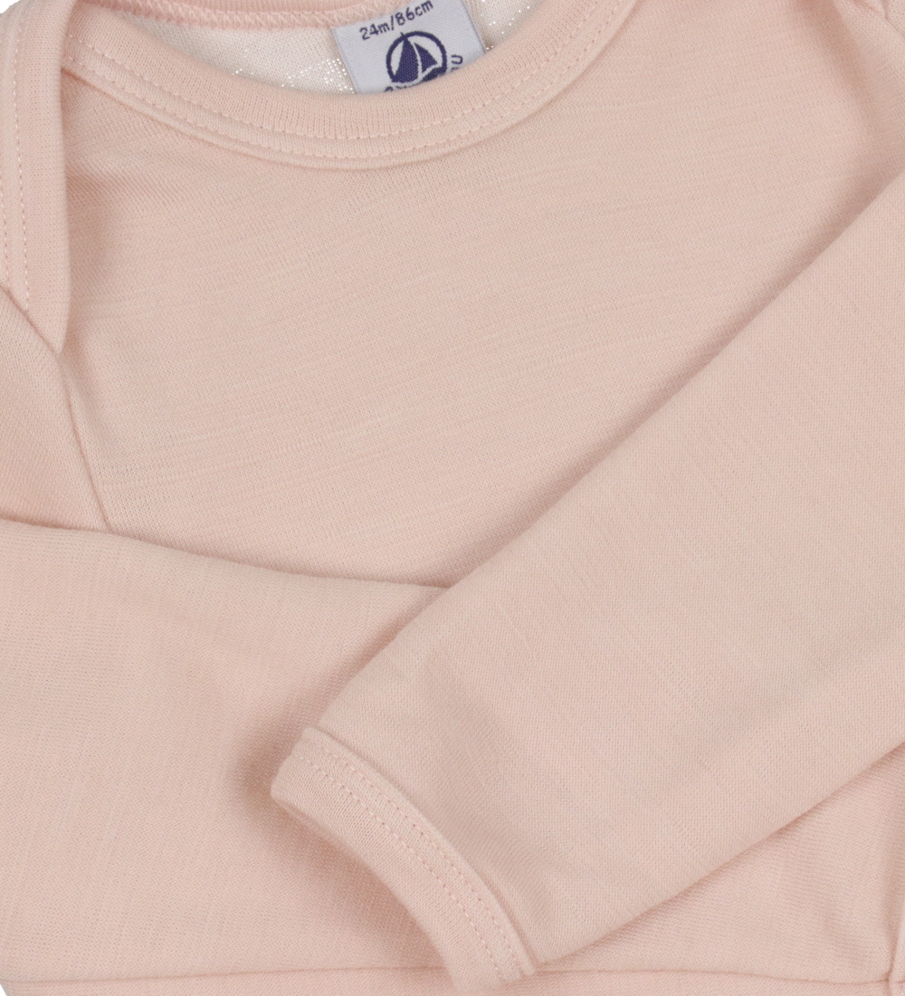 Petit Bateau Bodysuit l/s - Pink