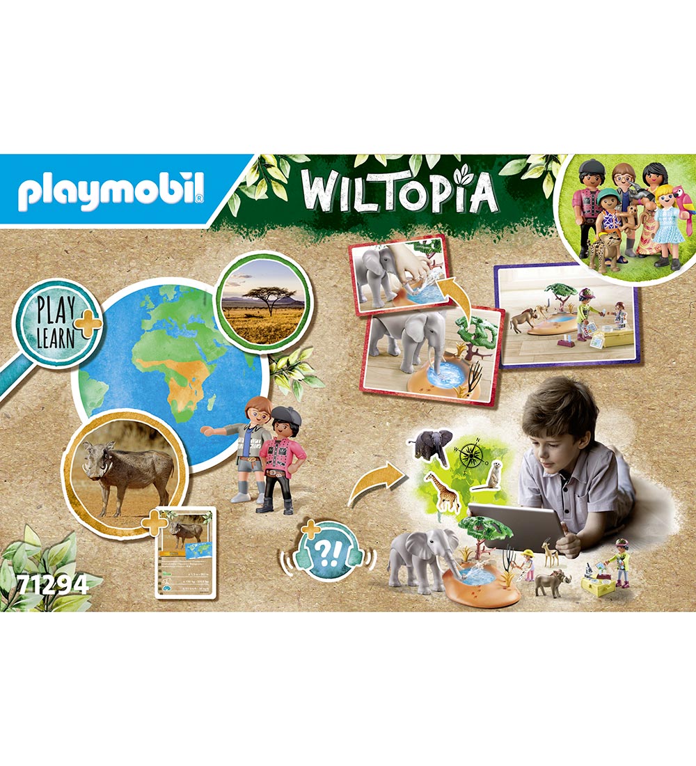 Playmobil Wiltopia - Smuttur Til Vandhullet - 35 Parts - 71294